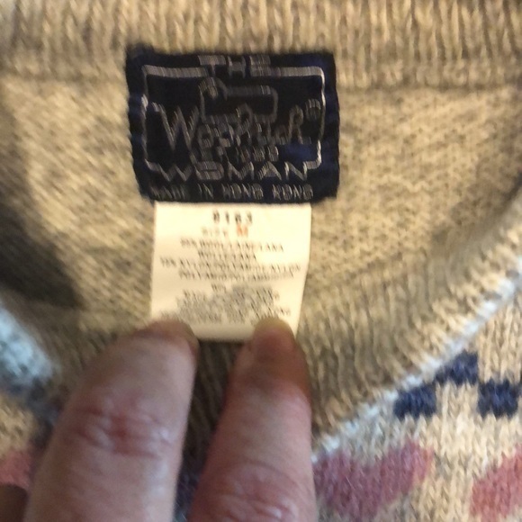 Vintage woolrich sampler sweater sheep F5‎ - Picture 3 of 8